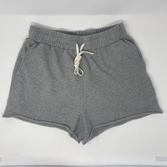 Show Me Your Mumu Womens High Waisted Shorts Drawstring Stretch Gray Small - Picture 1 of 6